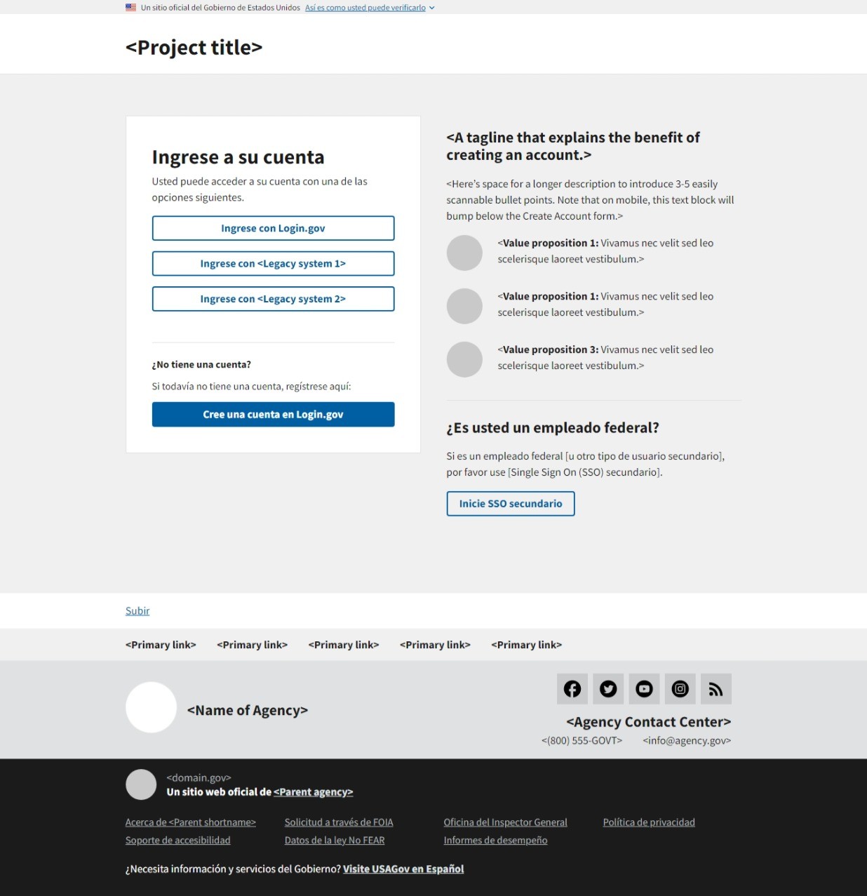 Multiple sign-in (Spanish) Multiple sign-in options