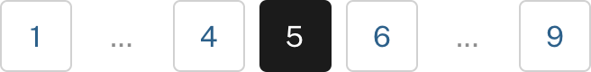 Example: A nine-page set. Page 5 is the current page. Instance shows page 1 in Slot 1. Slot 2 is overflow. Slots 3 to 5 contain Pages 4, 5, and 6. Slot 6 is overflow. Slot 7 is page 9.