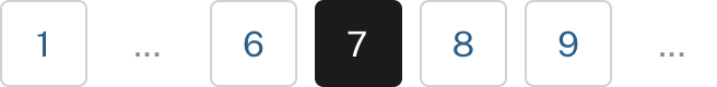 Example: A unbounded set. Page 7 is the current page. Slot 1 is page 1. Slot 2 is overflow. Slots 3 to 6 contain pages 6 to 9. Slot 4 is current. Slot 7 is overflow.