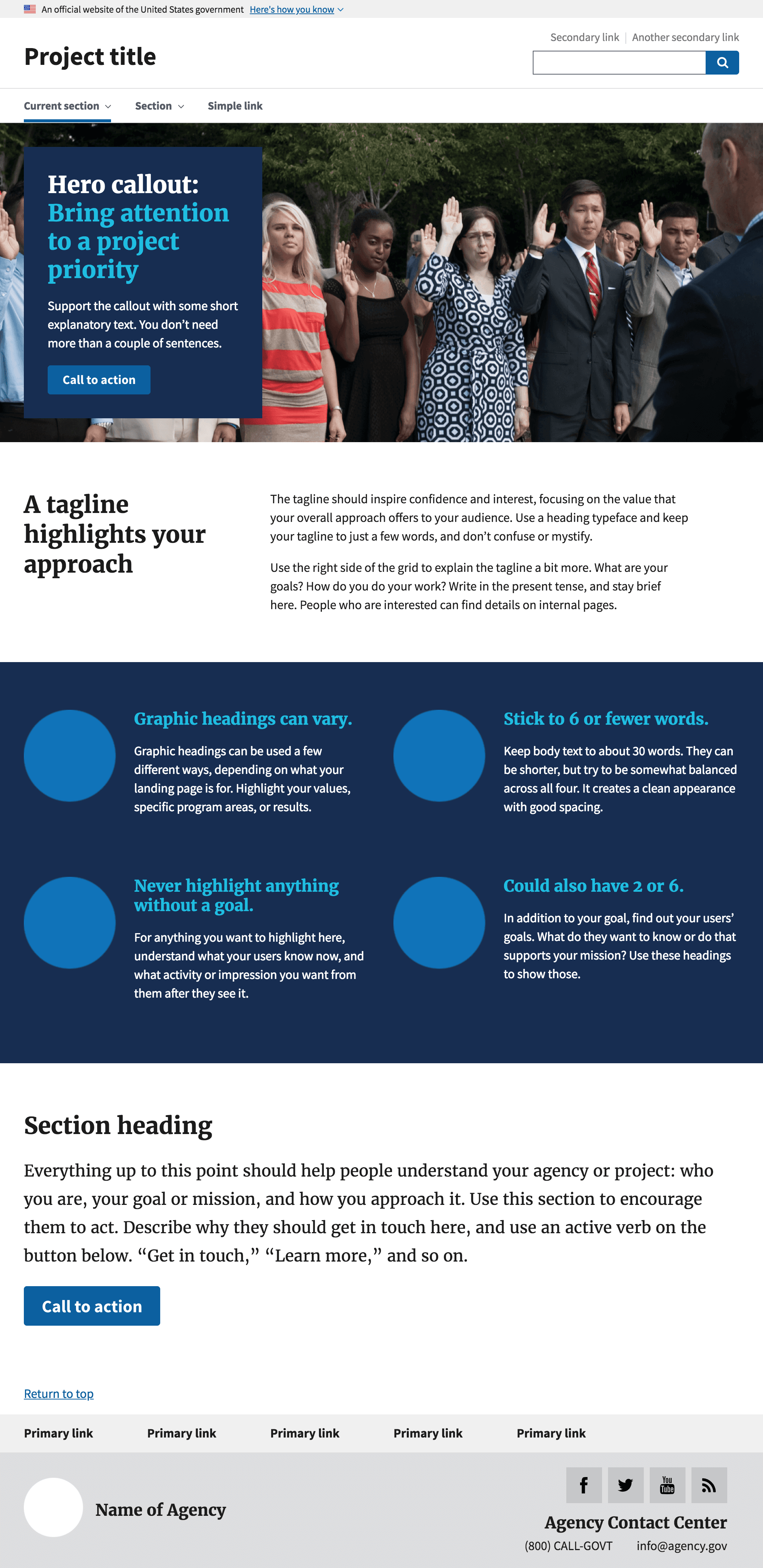 Landing page